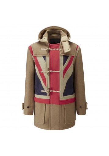 Pretty Green X Gloverall Union Jack Duffle Coat